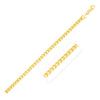 14K Yellow Gold Solid Diamond Cut Round Franco Bracelet (2.70 mm)