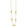 Elongated Hexagon Necklace in 14K Yellow Gold