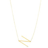14K Yellow Gold Yours Truly Large Initial N Necklace