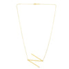 14K Yellow Gold Yours Truly Large Initial N Necklace