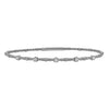 Classic 14K White Gold Beaded Bracelet