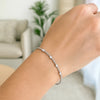 Classic 14K White Gold Beaded Bracelet