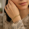 14K Yellow Gold 7 1/2 inch Paperclip Chain Bracelet (4.20 mm), view 2