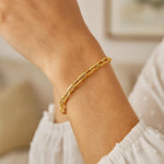 14K Yellow Gold 7 1/2 inch Paperclip Chain Bracelet (4.20 mm), view 4