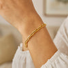 14K Yellow Gold 7 1/2 inch Paperclip Chain Bracelet (4.20 mm), view 4