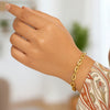 14K Yellow Gold 7 1/2 inch Paperclip Chain Bracelet (4.20 mm), view 5