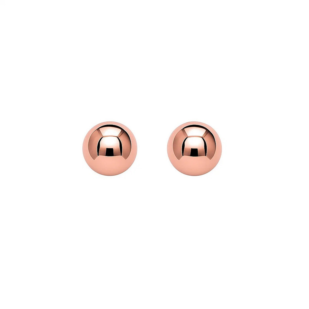 14K Rose Gold Ball Style Stud Earrings (3.00 mm)