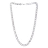 Sterling Silver Rhodium Plated Flat Miami Cuban Chain (9.30 mm), view 3