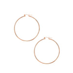 Classic Hoop Earrings in 14K Rose Gold (2x55.00 mm)