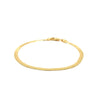 Imperial Herringbone Bracelet in 10K Yellow Gold (2.80 mm), view 2