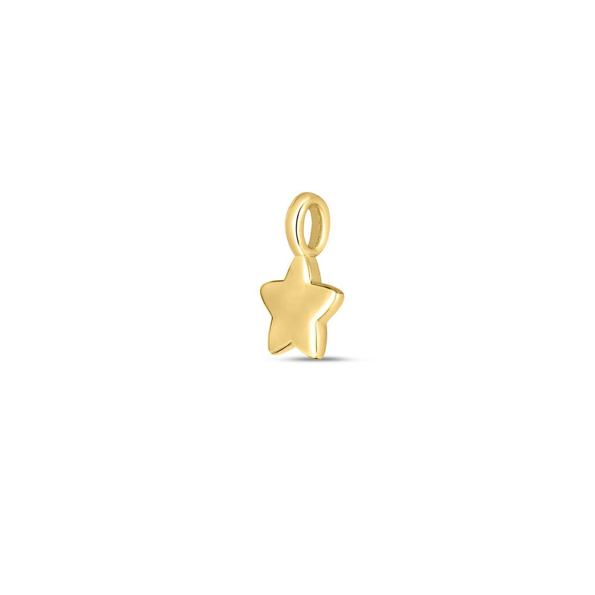 14K Yellow Gold Mini Star Charm, view 2
