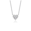 Diamond Heart Design Pendant in 14k White Gold