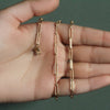 14k Yellow Gold Textured Paperclip Chain (3.5 mm)