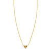 14K Yellow Gold Citrine Heart Necklace (1.50 mm)