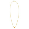 14K Yellow Gold Citrine Heart Necklace (1.50 mm)