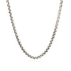 Sterling Silver Rhodium Plated Round Box Chain (3.00 mm), view 2