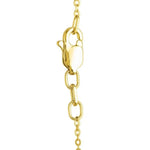 Textured Saturn Bead Necklace in 14K Yellow Gold, view 3