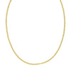 Sterling Silver Gold Plated French Cable Chain (2.80 mm), view 2