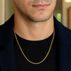 Sterling Silver Gold Plated French Cable Chain (2.80 mm), view 5