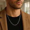 14k White Gold Solid Round Box Chain (1.60 mm)