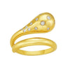 14K Yellow Gold Diamond Cut Stackable Ring (8.40 mm)