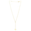 Lariat Heart Necklace in 10K Yellow Gold