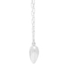 Sterling Silver Rhodium Plated Puffed Heart Pendant