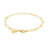14K Yellow Gold Wire Paperclip Bracelet (2.70 mm), view 3