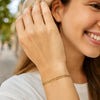 14K Yellow Gold Wire Paperclip Bracelet (2.70 mm), view 5