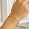 14K Yellow Gold Wire Paperclip Bracelet (2.70 mm), view 7