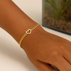 14K Yellow Gold 7 inch Curb Chain Bracelet with Heart (3.40 mm), view 10