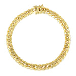 10K Yellow Gold Semi Solid Miami Cuban Bracelet (10.70 mm), view 2