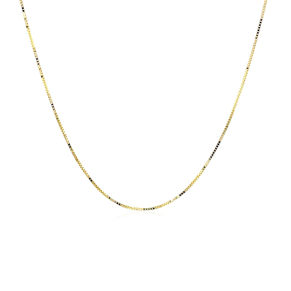10k Yellow Gold Classic Box Chain (0.45 mm), view 2
