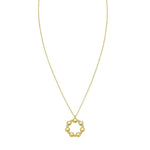 14K Yellow Gold Diamond Cut Cable Chain Necklace, view 3