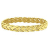 14K Yellow Gold Chevron Link Bangle (10.00 mm), view 2