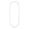 Sterling Silver Rhodium Plated Paperclip Chain (3.00 mm), view 2