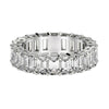 Emerald Cut Lab Grown Diamond Eternity Ring in 14k White Gold (4 cttw FG/VS2)