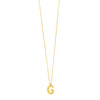 14K Yellow Gold Helium Initial G Pendant