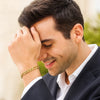 10K Yellow Gold Solid Figaro Bracelet (7.90 mm), view 2