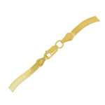 1.5mm 14K Yellow Gold Super Flex Herringbone Anklet