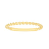 14K Yellow Gold Twisted Stackable Ring, view 2