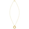 14K Yellow Gold Interlocking Diamond Cut Trinity Necklace