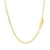 18k Yellow Gold Diamond Cut Cable Link Chain (1.50 mm)