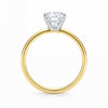 3 Carat Radiant Lab Grown IGI G/VS1 Diamond Solitaire Ring in 10K Yellow Gold