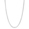 Sterling Silver Rhodium Plated Oval Snake Chain (4.20 mm), view 2