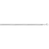 Sterling Silver Rhodium Plated Oval Snake Chain (4.20 mm), view 3