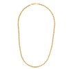 Sterling Silver Yellow Gold Plated Diamond Cut Royal Rope Chain (3.60 mm), view 2