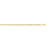 Sterling Silver Yellow Gold Plated Diamond Cut Royal Rope Chain (3.60 mm), view 3