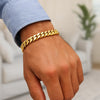 14K Yellow Gold Semi Solid Miami Cuban Bracelet (10.70 mm), view 6