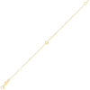 14K Yellow Gold Mini Initial Q Bracelet